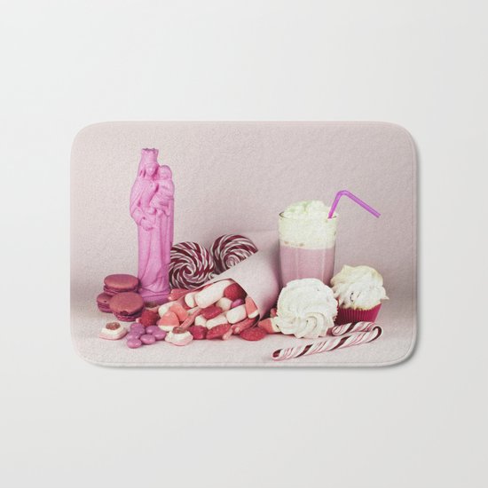 Sweet pink doom - still life Bath Mat