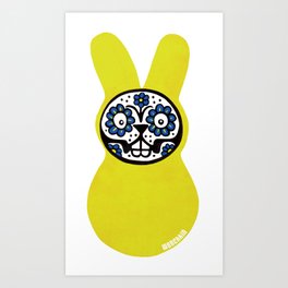 Dia de los Bunny Art Print