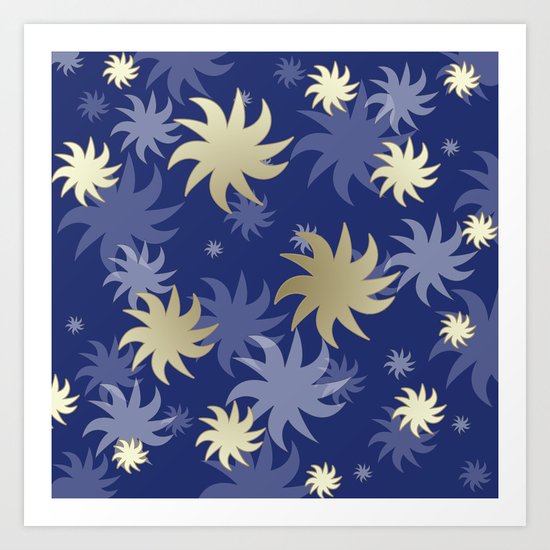 CHRISTMAS STARS 02 Art Print