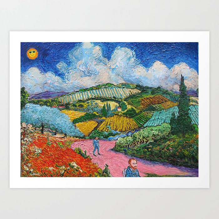 Vincent and Paul Heading for the Motif Art Print