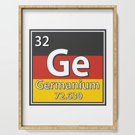 Germanium - Germany Flag German Science Serving Tray