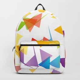 Fractal triangles with unfolding colors Backpack | Vibgyor, Design, Blue, Paint, Effect, Colors, Pattern, Rainbow, Vivid, Fractal 