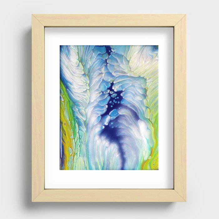 Fluid Abstract 1 Recessed Framed Print