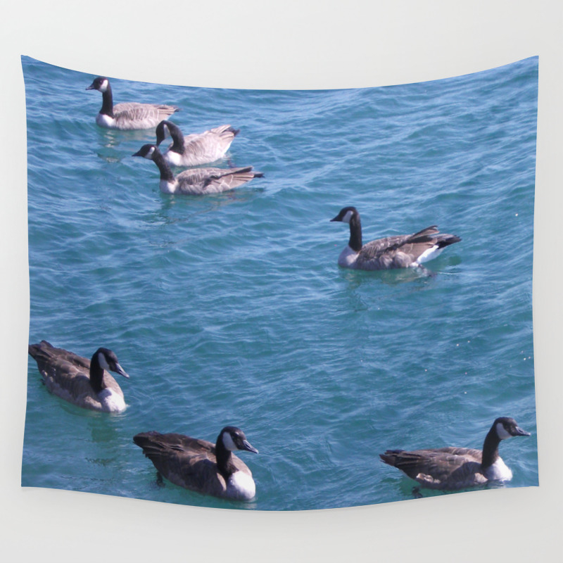Ducks Mallard Ducks Lake Michigan Wall Tapestry By Fas925 Society6