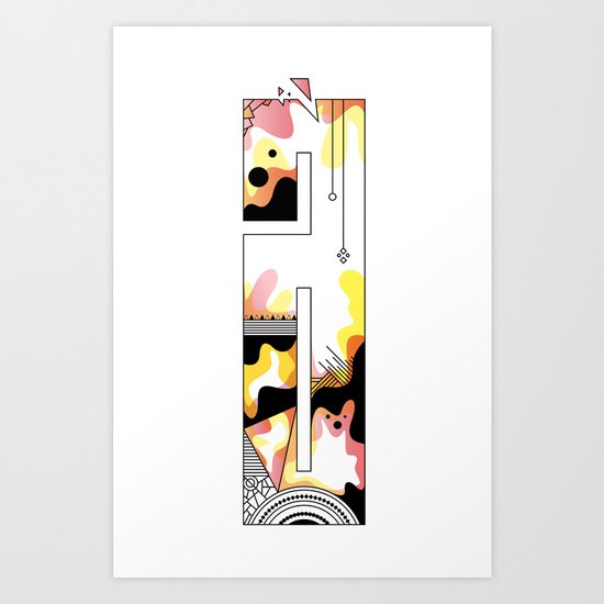 a typo Art Print