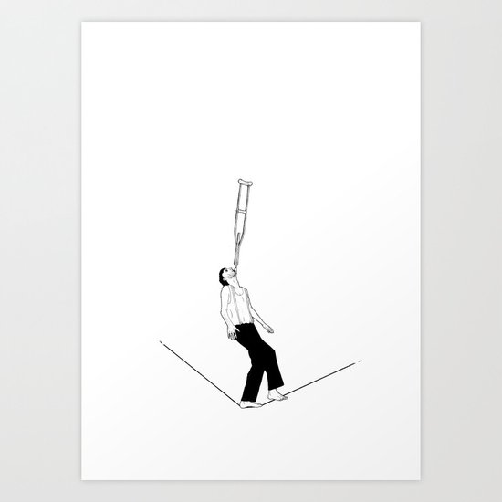 balance beam Art Print