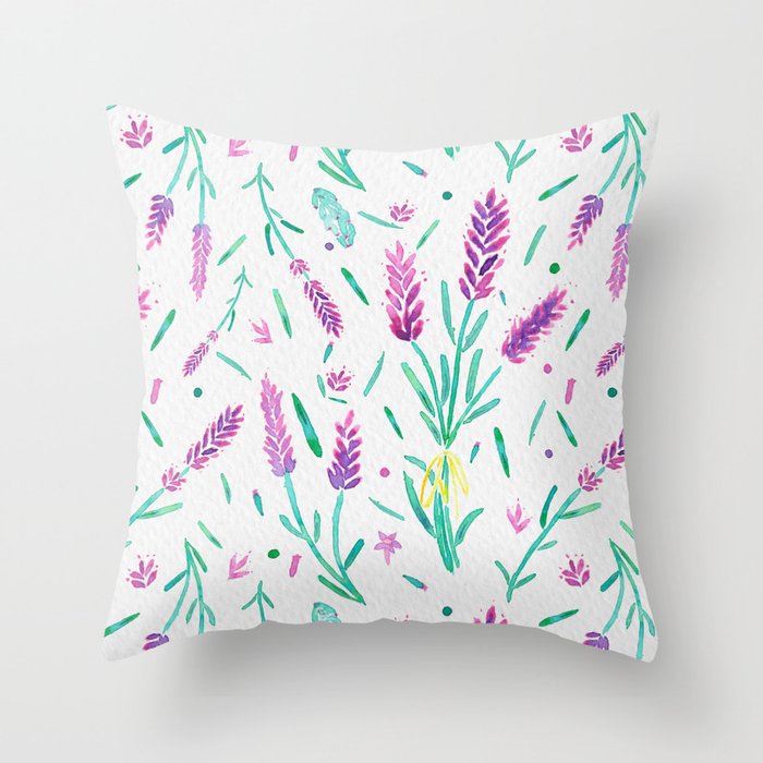 Lavender-Pink Dust Throw Pillow