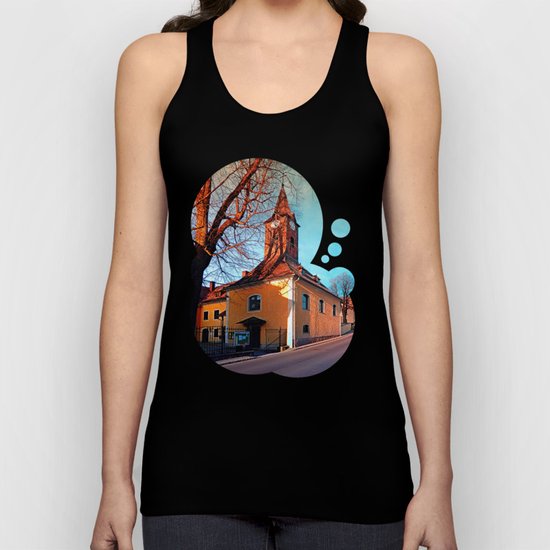 The village church of Waxenberg Unisex Tank Top