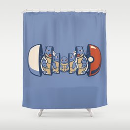 Poketryoshka - Water Type Shower Curtain