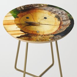 Mister tree trunk | The second life of a fallen tree | Winter Garden decor Side Table