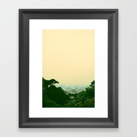 A Chance of Cloudy Weather Framed Art Print