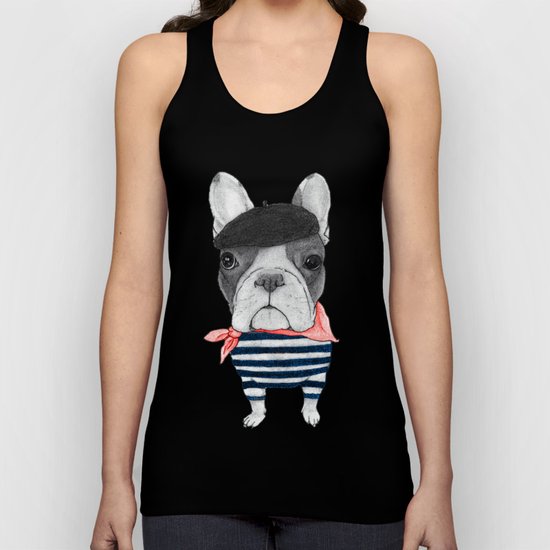 French Bulldog. (panoramic view version) Unisex Tank Top