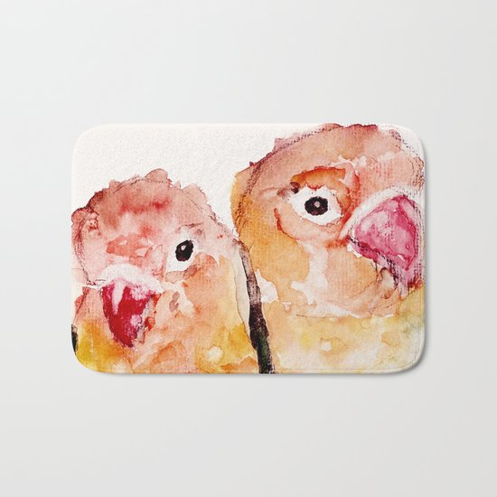 Lovebirds Bath Mat