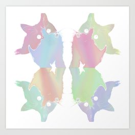 Pastel Kitten Art Print