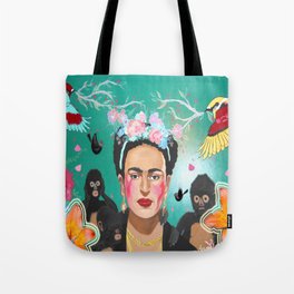 Frida Mural Painting Tote Bag