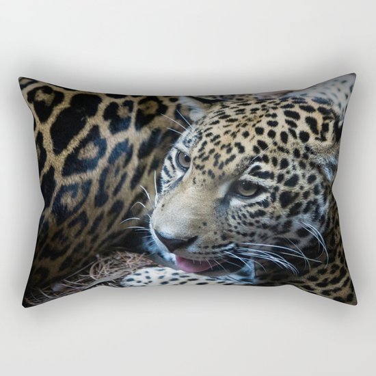Jaguar Cub Rectangular Pillow