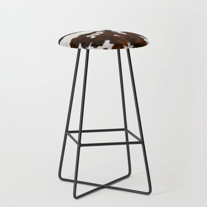 Cowhdie Abstraction (screen print) Bar Stool