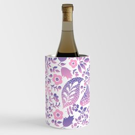 Blossoms and leaves Lilac ´n candy Gradient  Wine Chiller