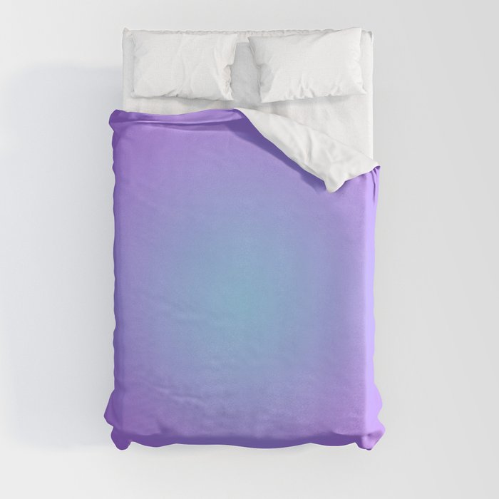 Time is purple, Sky is pale blue and silent Duvet Cover
