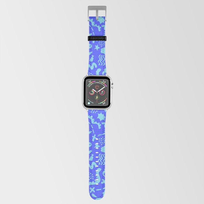 Beachside - Sky Blue on Cobalt Apple Watch Band