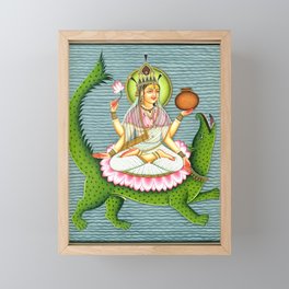 Goddess Ganga Framed Mini Art Print