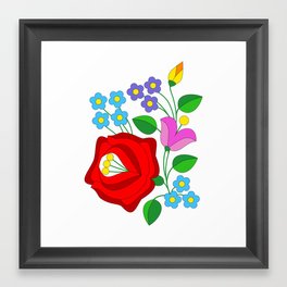 Kalocsa Embroidery 001 Framed Art Print