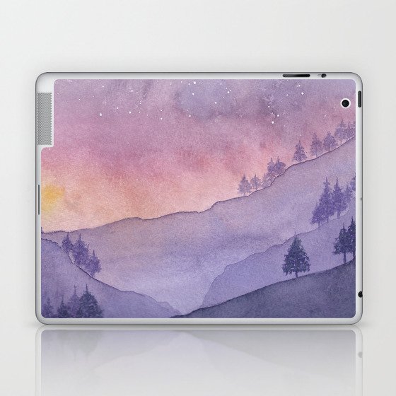 Purple Sunset Laptop & iPad Skin