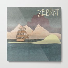 Ship - inspired by Zebrat Metal Print | Collage, Illustration, Landscape, Music 