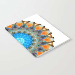 Colorful Blue Aura - Vibrant Mandala Art Notebook