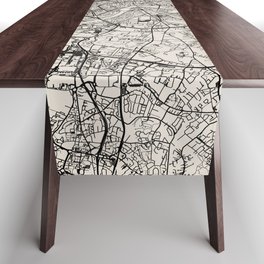 France, Toulouse Authentic Map Table Runner