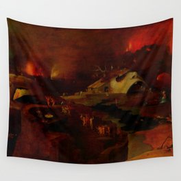 Hieronymus Bosch (follower) "Christ's Descent into Hell" Wall Tapestry