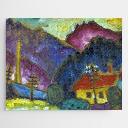 Small Landscape with Telegraph Masts" 1012 Jigsaw Puzzle