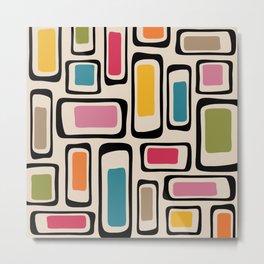 Mid Century Modern Abstract Composition 848 Metal Print