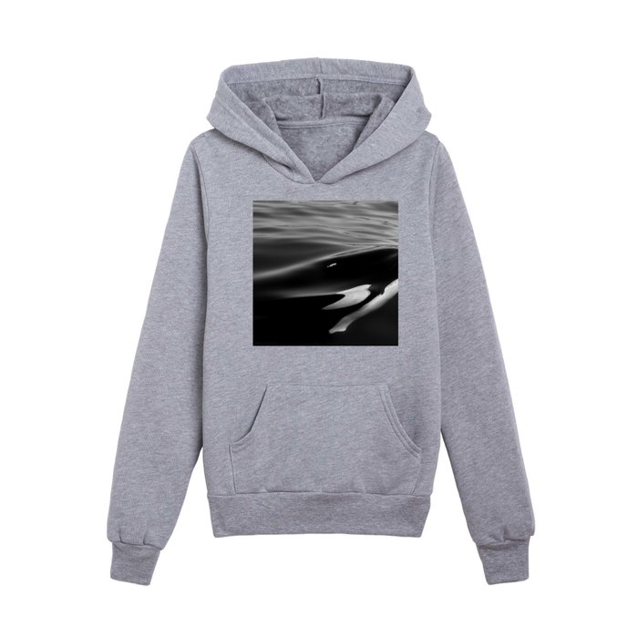Orca, kill whale whale watching black and white nature photograph - photography - photographs Kids Pullover Hoodie