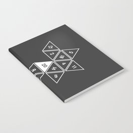Unrolled D20 Notebook