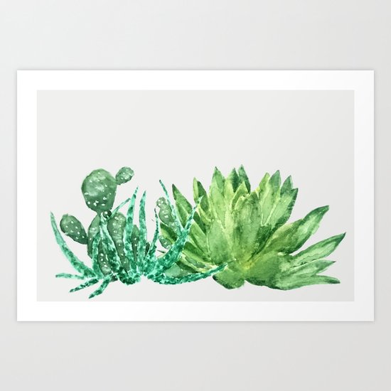 succulents Art Print