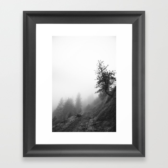 October fog Framed Art Print