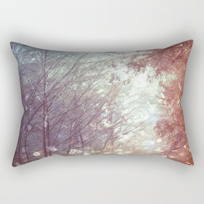 Magical Firefly Forest Rectangular Pillow