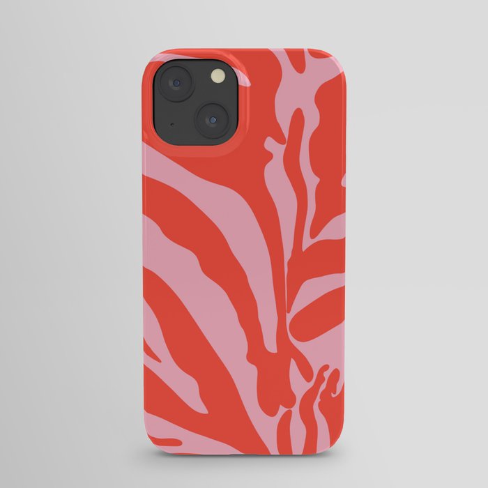 Pink And Red Zebra Pattern iPhone Case