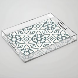 Geometric Oriental Design Acrylic Tray