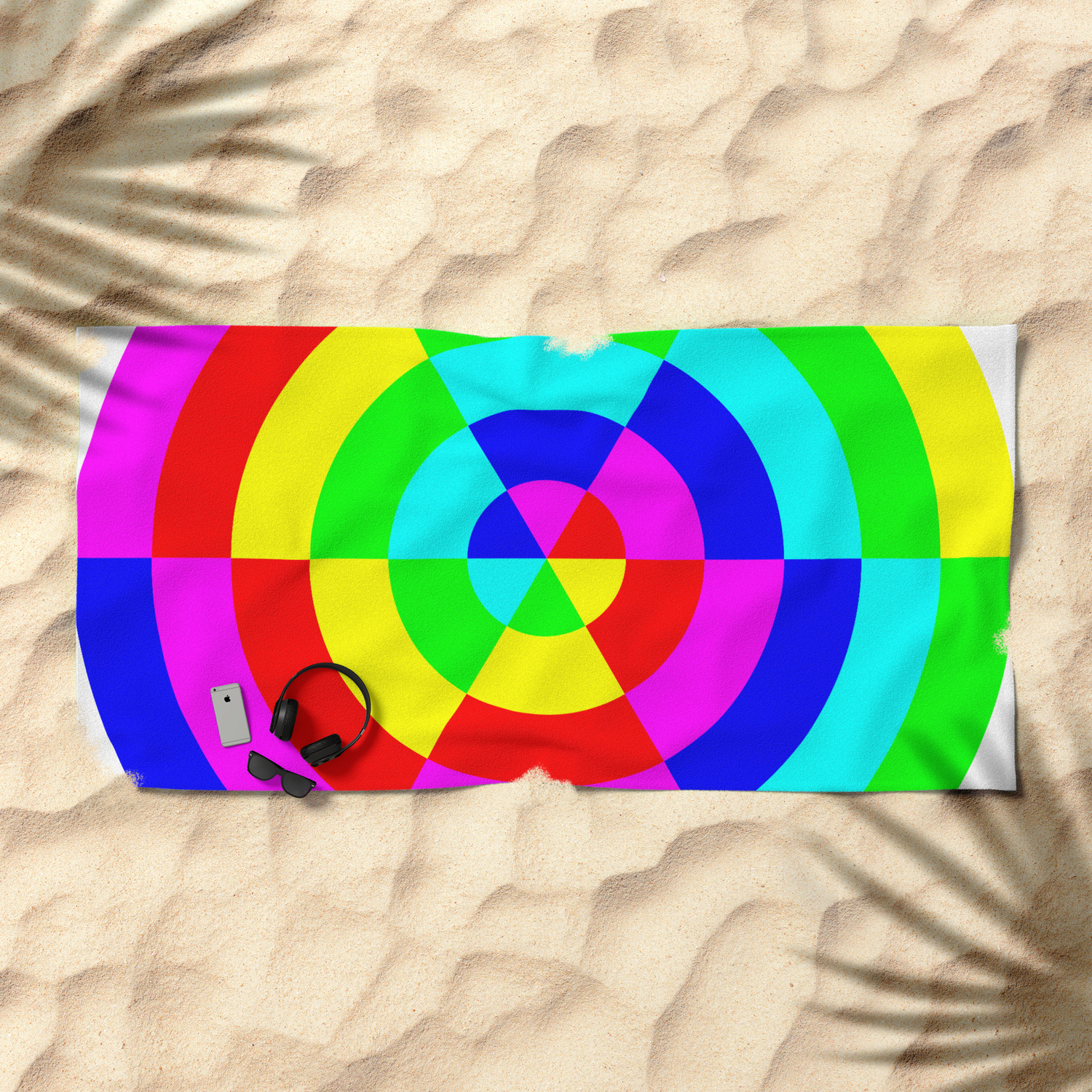 circle beach towel