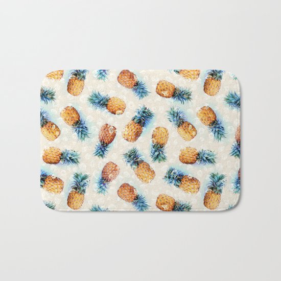 Pineapples + Crystals Bath Mat