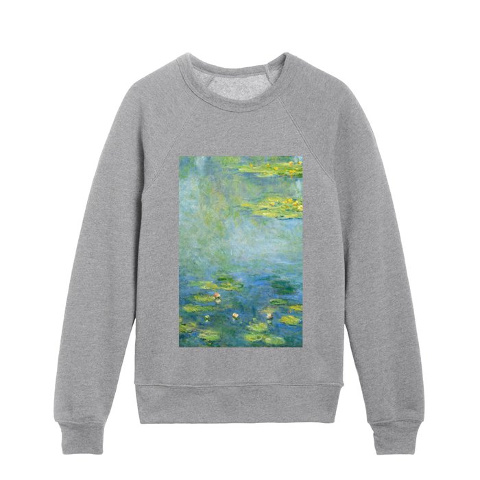 Claude Monet-Waterlilie Kids Crewneck