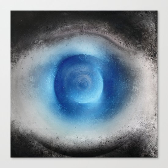Blue Eye Abstract Canvas Print