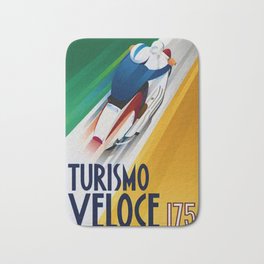 Vintage Turismo Veloce 175 - Lambretta TV175 Advertisement Poster Bath Mat | Advertising, Scooter, Vespas, Turismoveloce, Italian, Vespa, Vintage, Motorcycles, Motorcycle, Motorscooter 