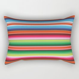  Multicolor Serape Saltillo Mexican sarape blanket zerape jorongo stripes zarape pattern Rectangular Pillow
