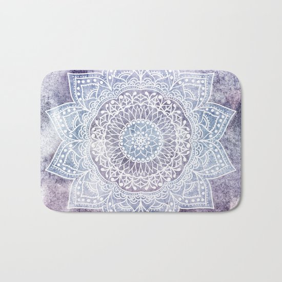 DEEP PURPLE MANDALA Bath Mat