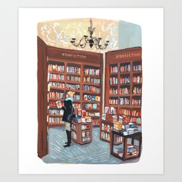 NYC Bookstore Art Print