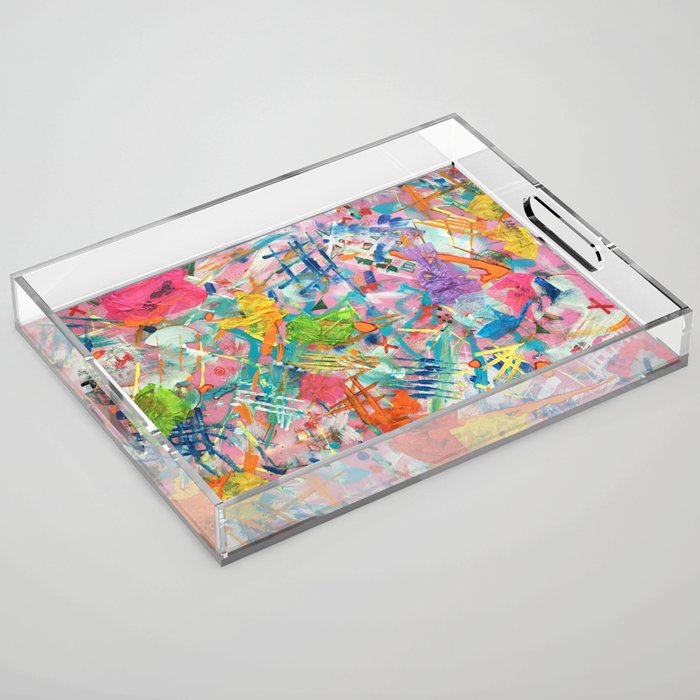Colorful Distortion Acrylic Tray
