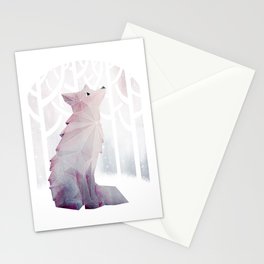 Fox in the Snow Stationery Card